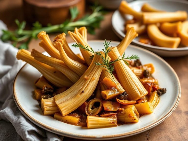 Carciofi alla romana-style braised cardoons