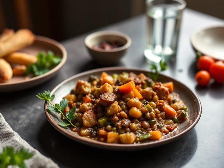 Caribbean split pea stew