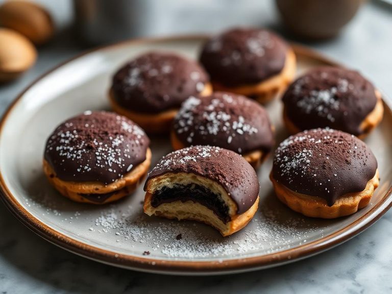 Carob-dusted pastries