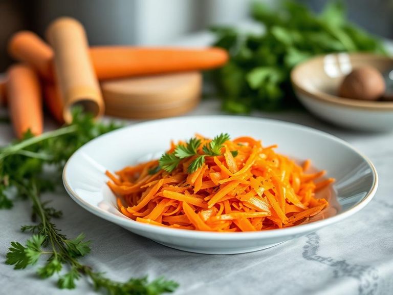Carottes Râpées (French grated carrot salad)