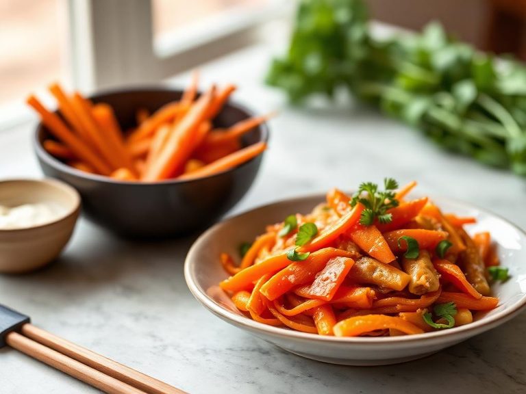 Carrot and ginger stir-fry