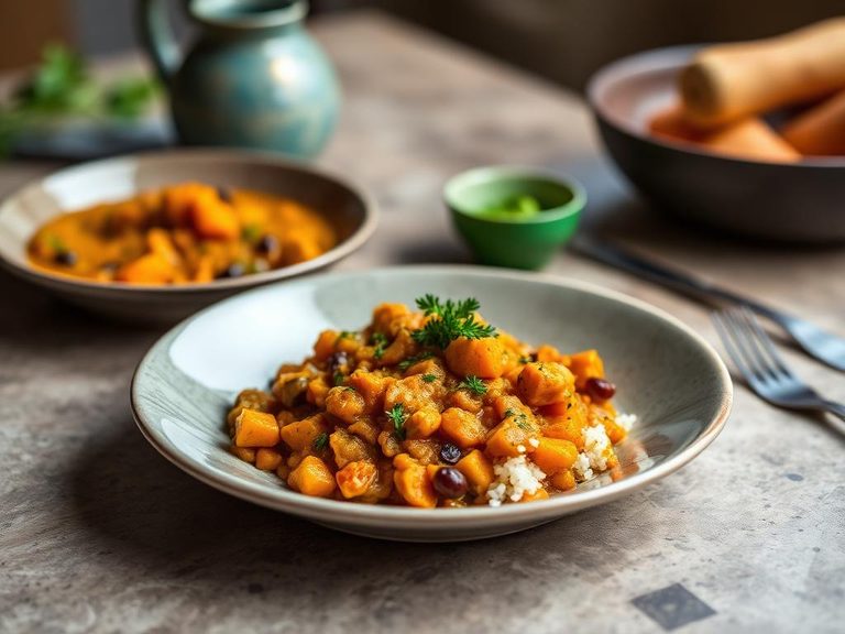 Carrot and lentil dal