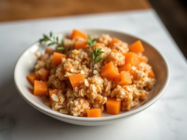 Carrot and oatmeal mix