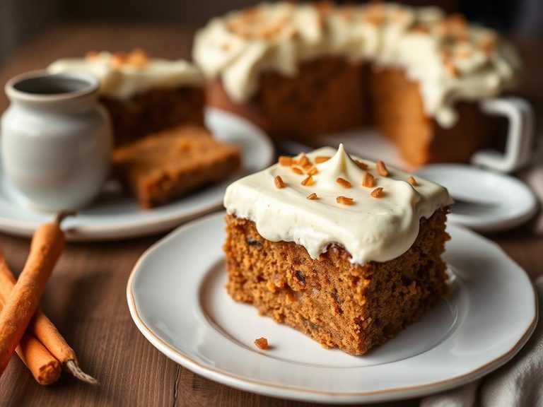 Carrot cake with cream cheese frosting