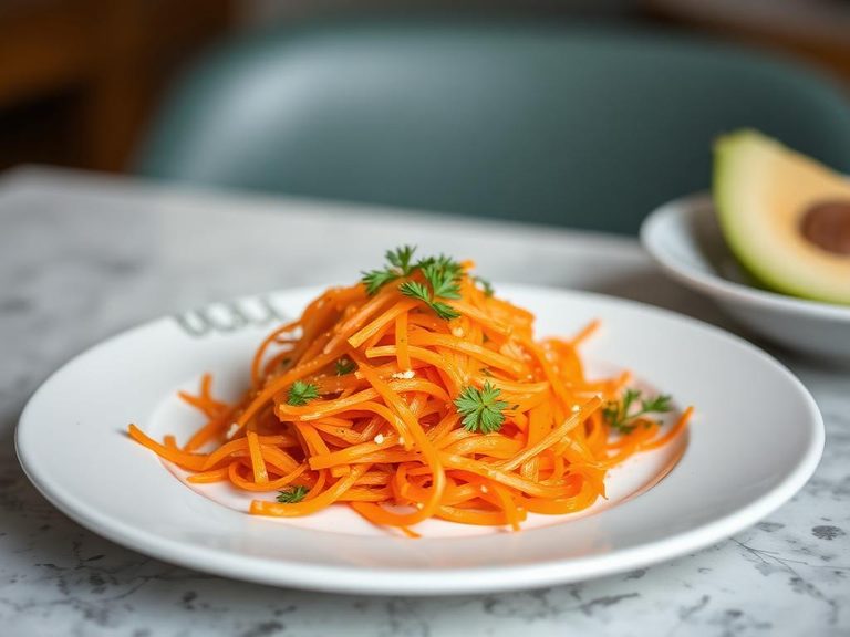 Carrot salad (e.g., French grated carrot salad)