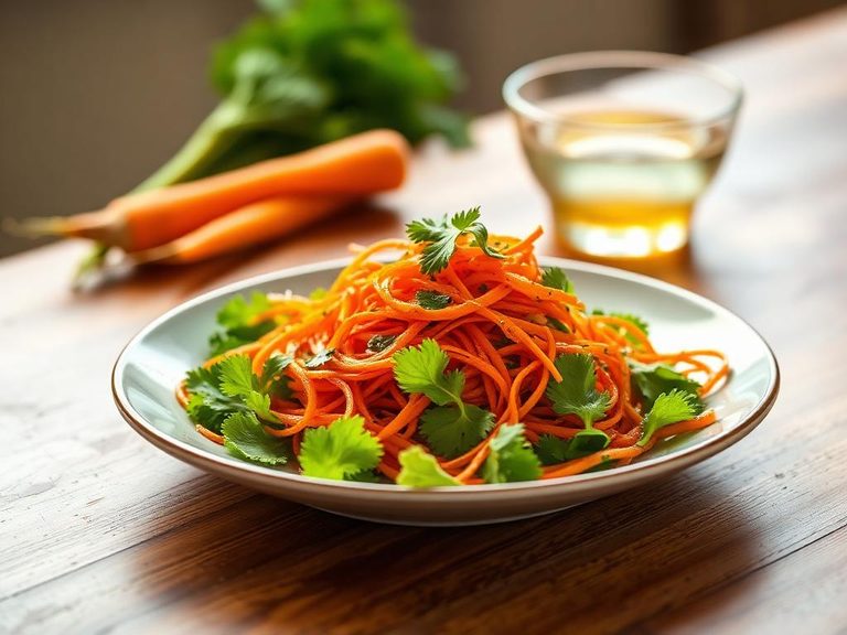 Carrot salad with vinaigrette