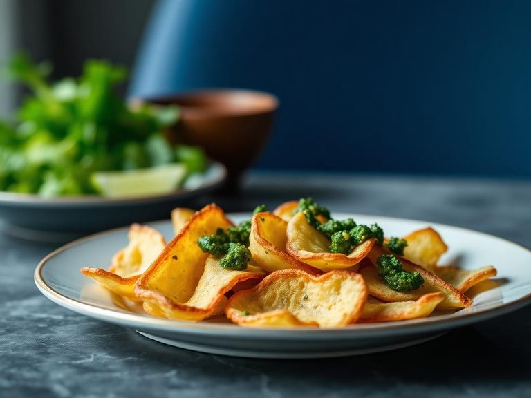 Cassava Chips with Chimichurri