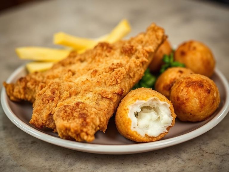 Catfish and Hushpuppies