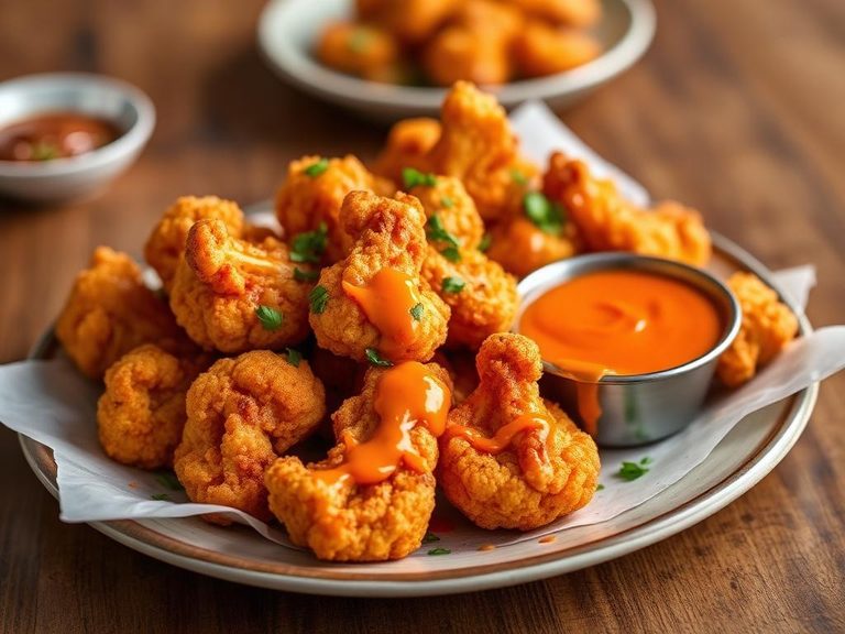 Cauliflower 'Wings' with Buffalo Sauce