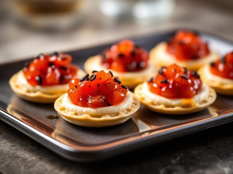 Caviar on Blinis