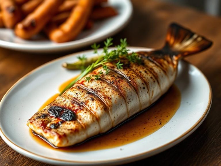 Cedar-plank grilled sablefish