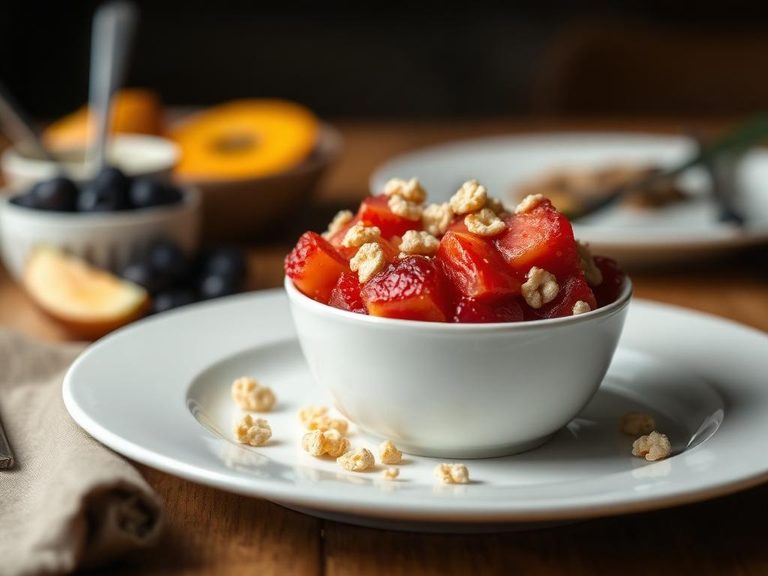 Cereal as a thickener for fruit compote