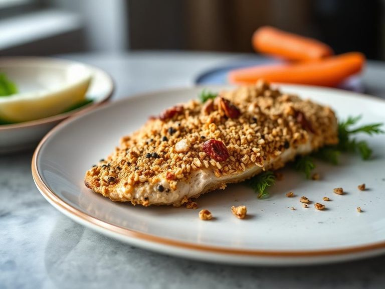 Cereal-crusted chicken or fish