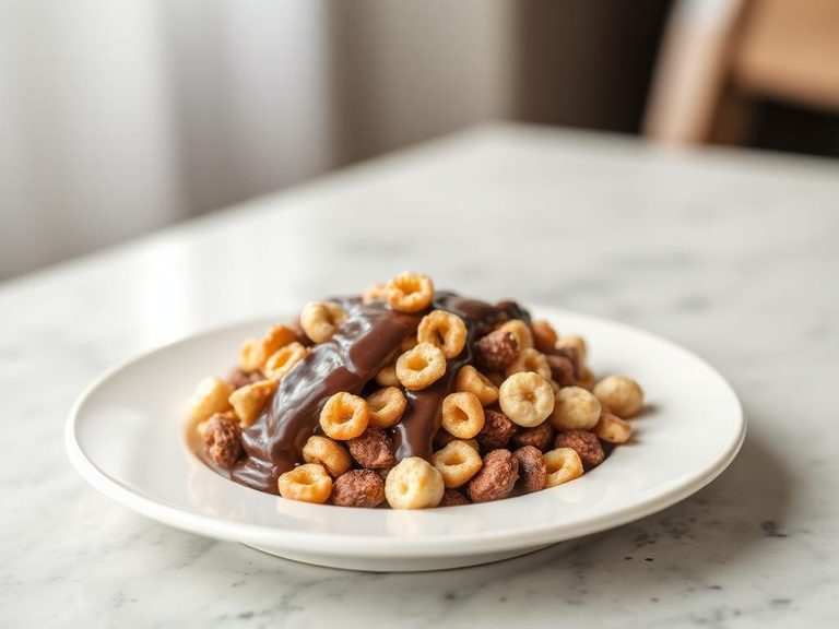 Cereal with Chocolate Milk