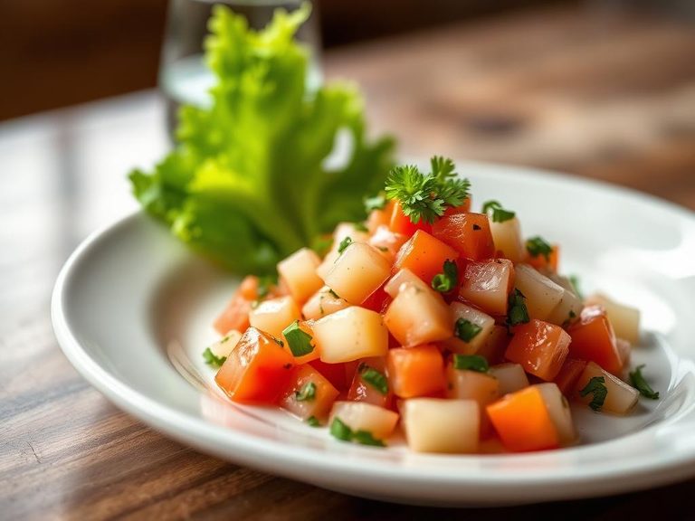Ceviche (as a topping)