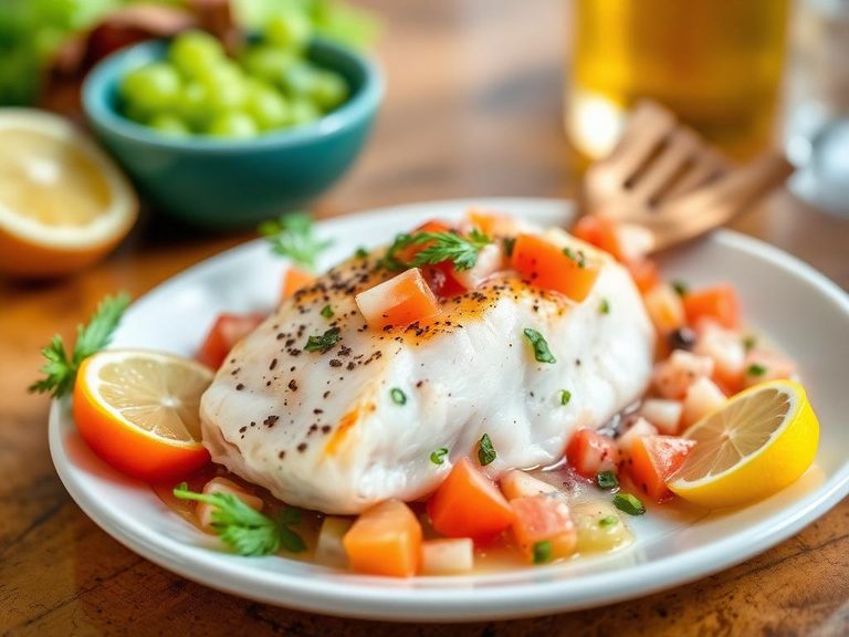 Ceviche de Corvina (Latin American citrus-cured sea bass)