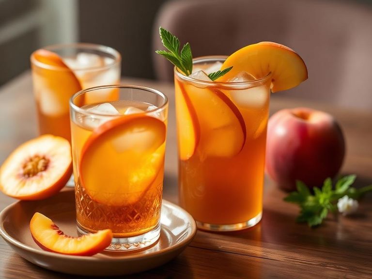 Chamomile & Peach Iced Tea