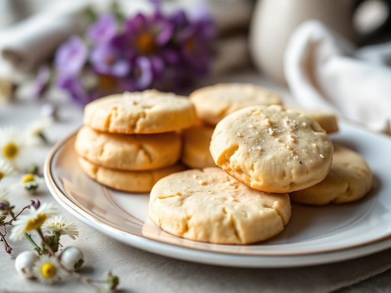 Chamomile Shortbread Cookies