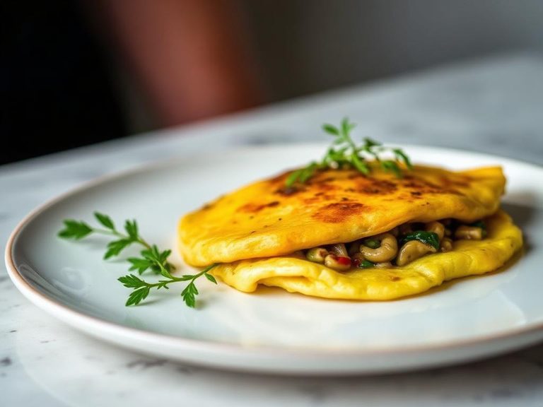 Chanterelle and Herb Omelet