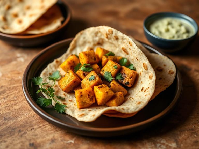 Chapati with Aloo Gobi