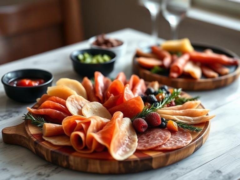 Charcuterie or cold cut platters
