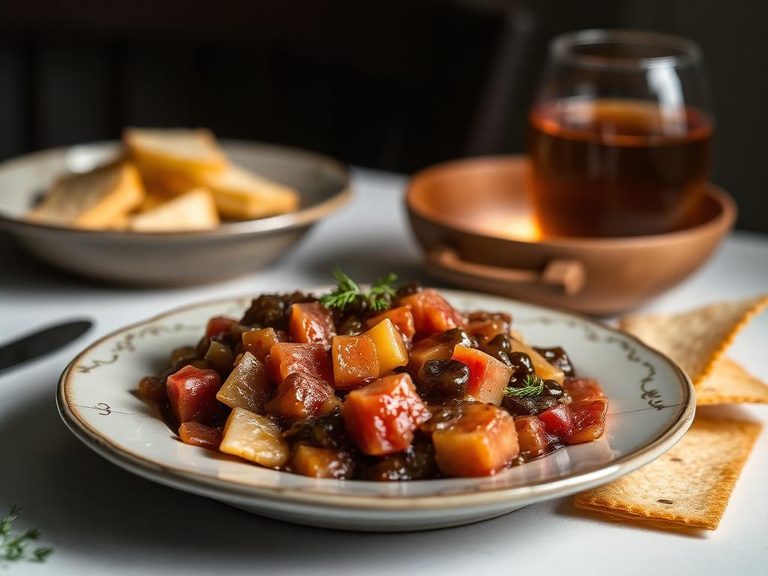 Charoset with matzo