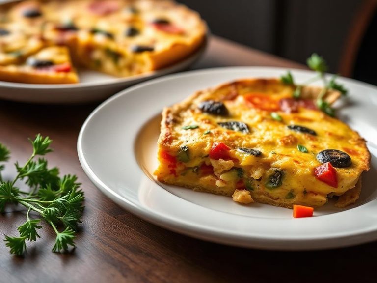 Cheddar and vegetable frittata