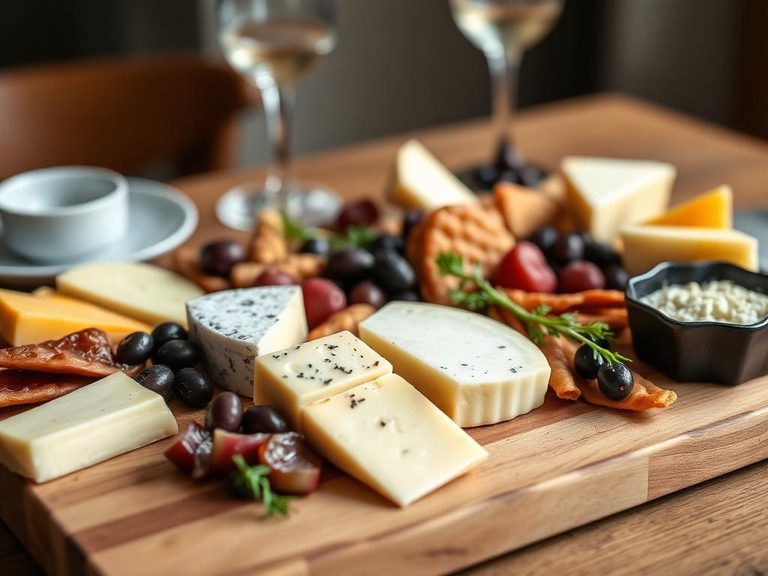 Cheese and charcuterie board