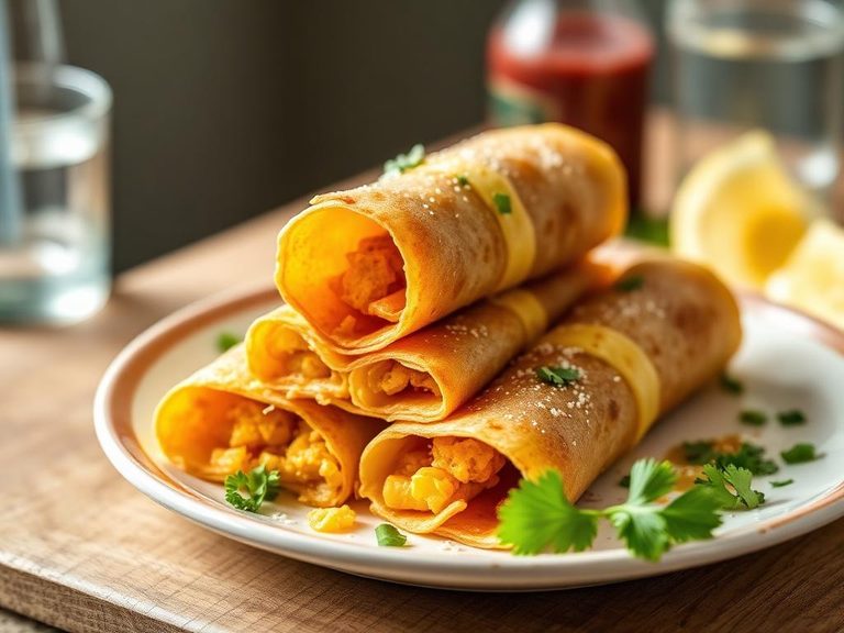 Cheese and Egg Taquitos