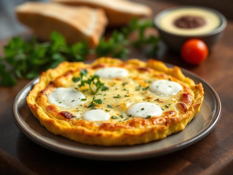 Cheese and egg white frittata