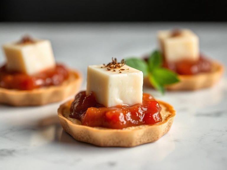 Cheese and Guava Paste Appetizer