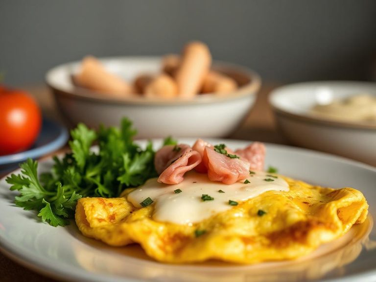 Cheese and Ham Omelet