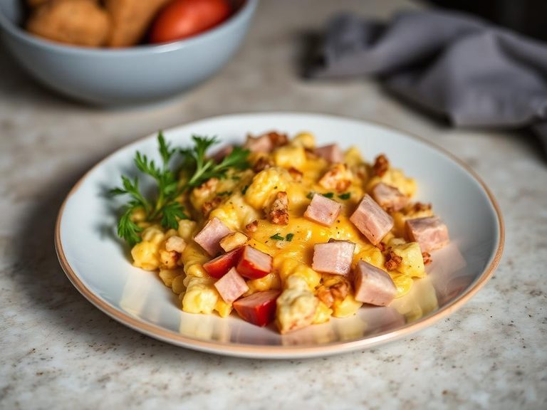 Cheese and Ham Scramble