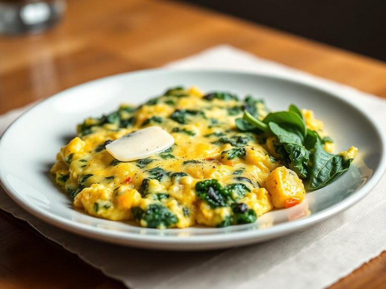 Cheese and Spinach Scramble