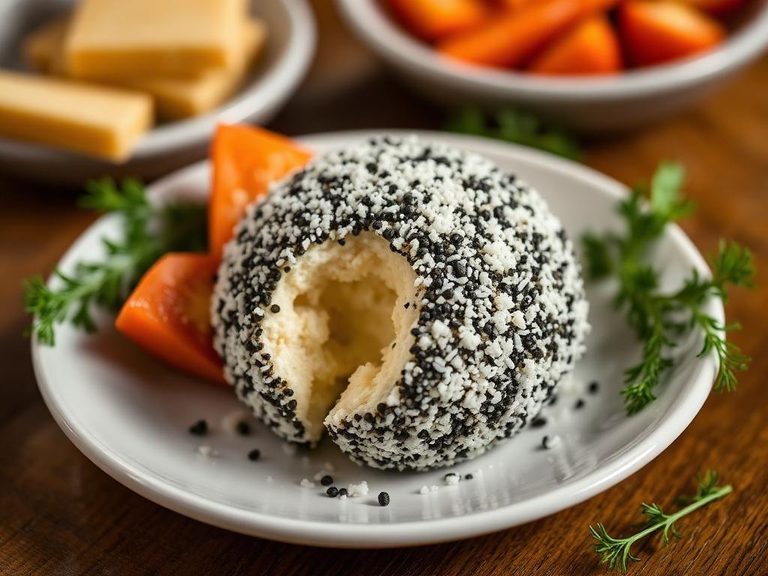Cheese ball coating