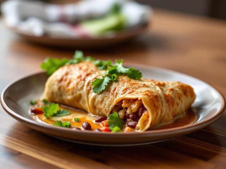 Cheese & Bean Chimichanga