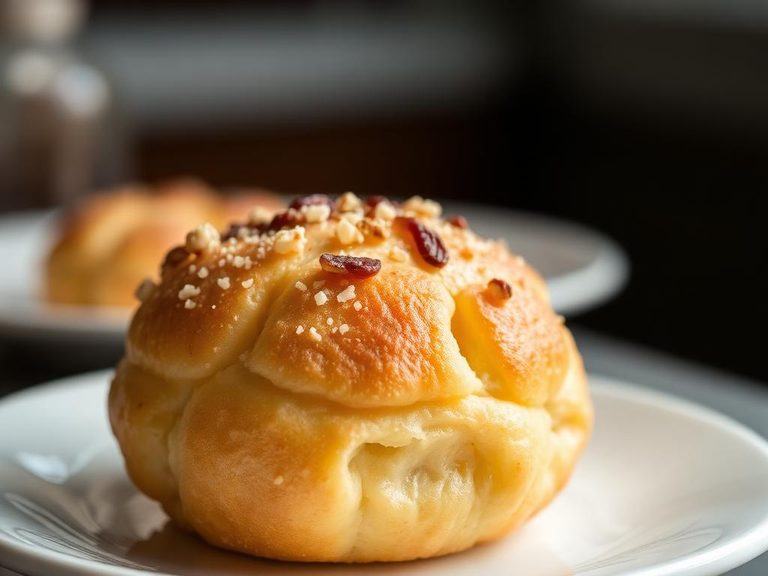 Cheese bread (Pão de Queijo) with nut topping