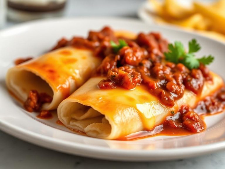Cheese Enchiladas with Chili Con Carne
