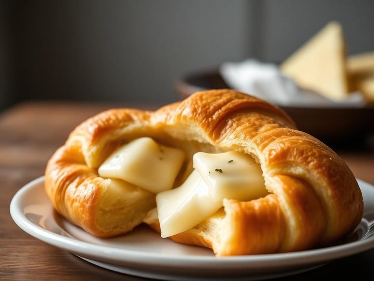 Cheese-filled croissant