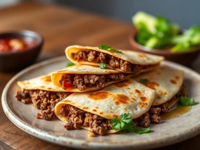 Cheese Quesadilla with Beef