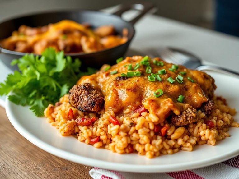 Cheeseburger Rice Skillet
