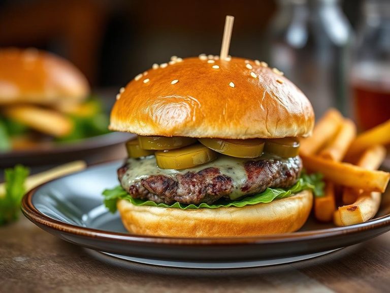 Cheeseburger with Pickles