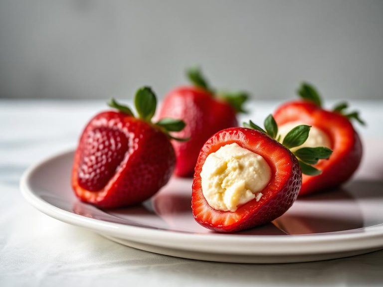 Cheesecake-Stuffed Strawberries