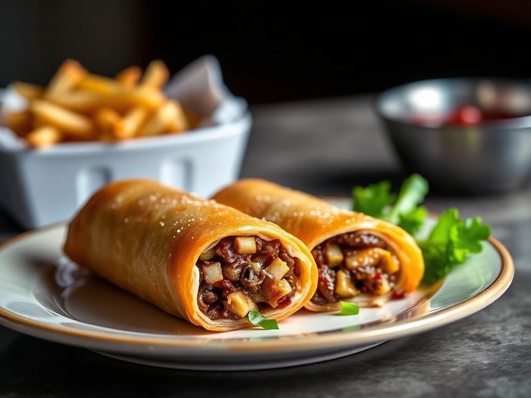 Cheesesteak Egg Roll
