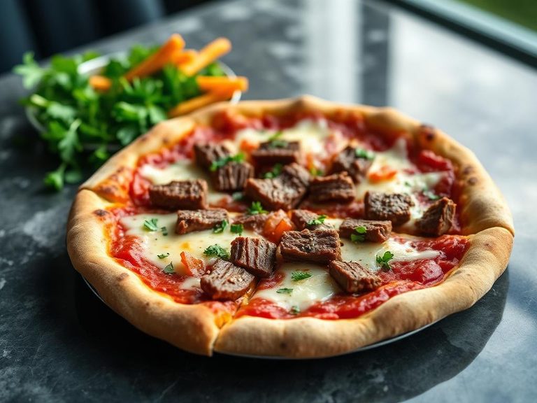 Cheesesteak Pizza
