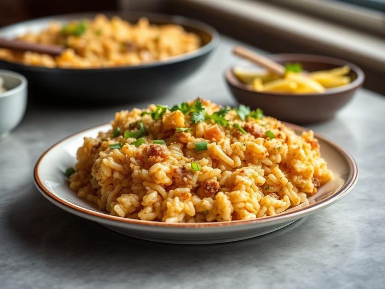 Cheesy Brown Rice Bake