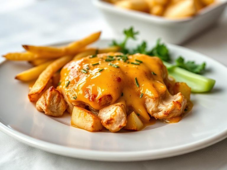 Cheesy Chicken and Potato Bake