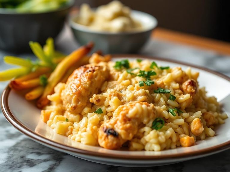 Cheesy Chicken and Rice Casserole