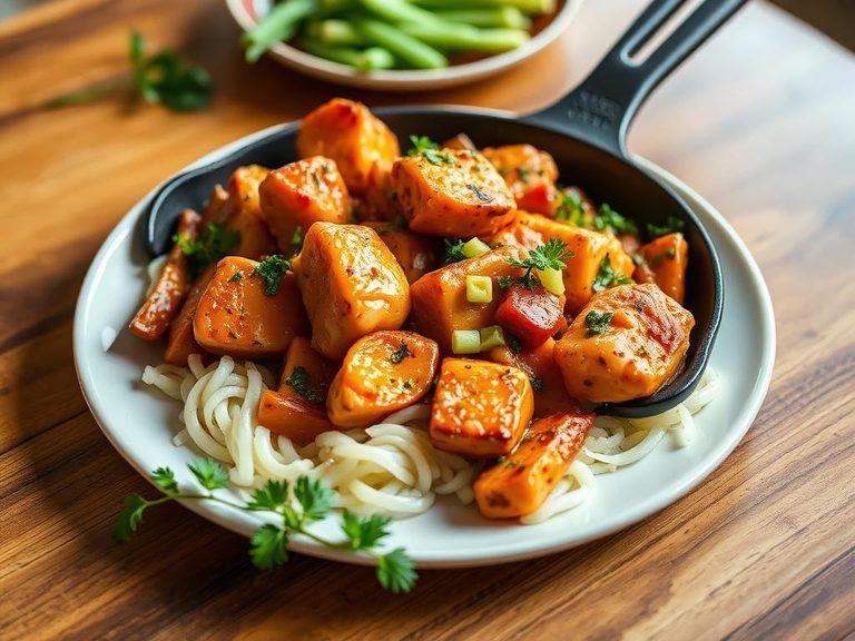 Cheesy Chicken and Vegetable Skillet