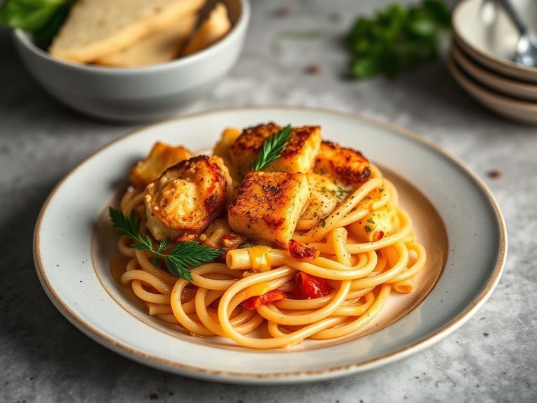 Cheesy Fish Pasta Bake